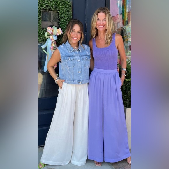 Mustard Seed Daisy Distressed Denim Vest - Picture 4 of 9